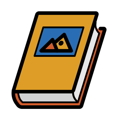 Archive photo book icon.